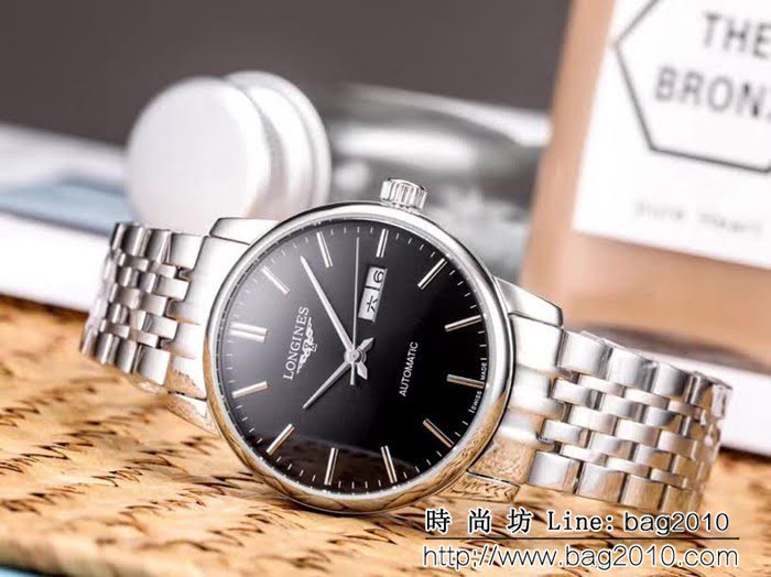 LONGINES浪琴 經典大三針 全自動機械 精品男士腕表 WSS1084
